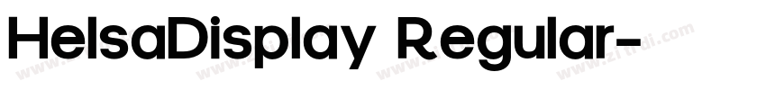 HelsaDisplay Regular字体转换